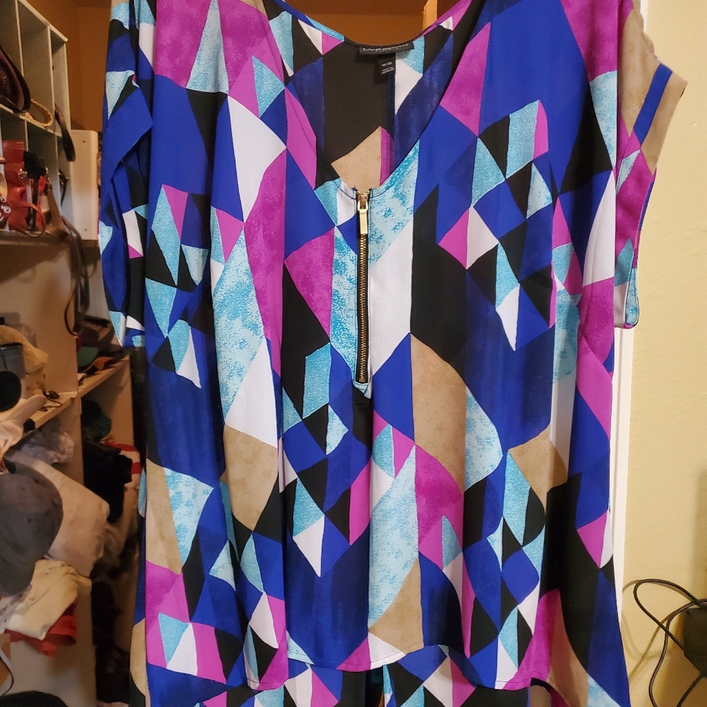 Jewel tone flutter top